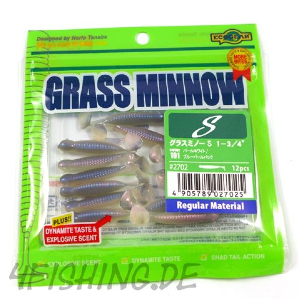 ABVERKAUF: ECOGEAR "GRASSMINNOW S" - kleiner "Wurm" ganz groß!!!