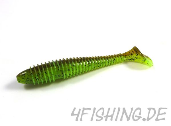 KEITECH FAT Swing Impact in 4.8" - Farbe GREEN PUMPKIN / CHARTREUSE