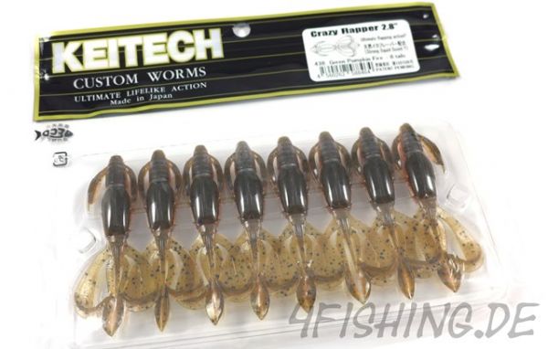 Der Crazy Flapper von KEITECH in 2,8" Farbe GREEN PUMPKIN FIRE