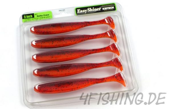 KEITECH Easy Shiner DELTA CRAW in 5" - aromatisierter Topgummi aus Japan