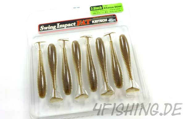 KEITECH 2,8" FAT Swing Impact - Farbe ARKANSAS SHINER
