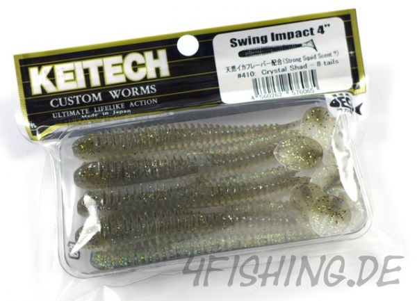 KEITECH Swing Impact in 4 Inch CHRYSTAL SHAD