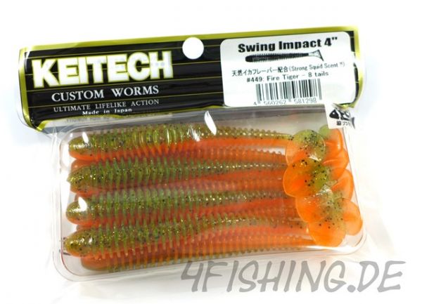 KEITECH Swing Impact in 4 Inch FIRE TIGER