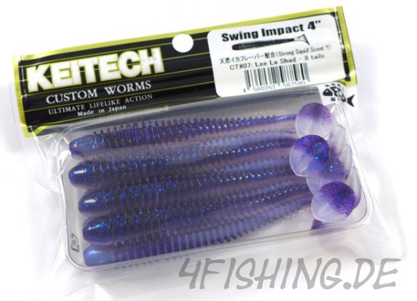 KEITECH Swing Impact in 4 Inch LEE LA SHAD