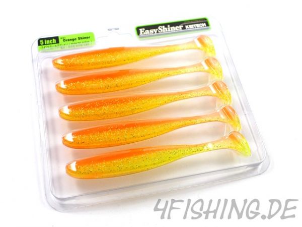 KEITECH Easy Shiner ORANGE SHINER in 5" - aromatisierter Topgummi aus Japan