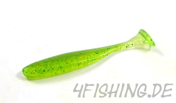 KEITECH Easy Shiner LIME / CHARTREUSE in 2" - aromatisierter Topgummi aus Japan