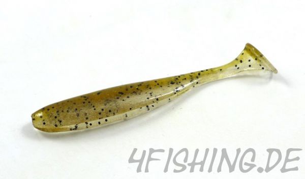 KEITECH Easy Shiner GREEN PUMPKIN PP. SHAD in 2" - aromatisierter Topgummi aus Japan