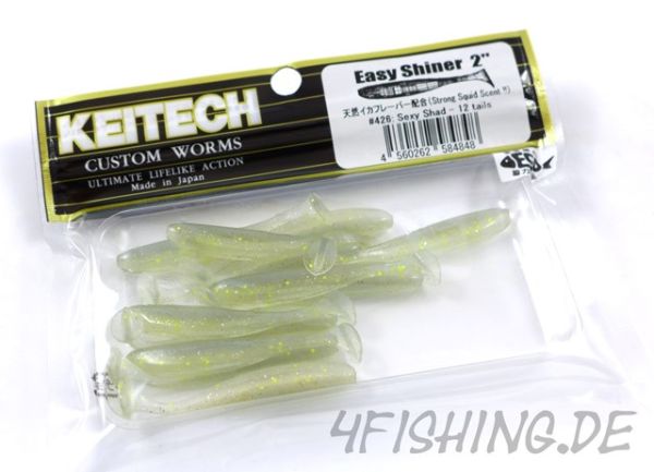 KEITECH Easy Shiner SEXY SHAD in 2" - aromatisierter Topgummi aus Japan