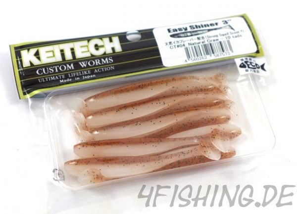 KEITECH Easy Shiner NATURAL CRAW in 3" - aromatisierter Topgummi aus Japan