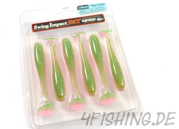 KEITECH FAT Swing Impact in 3.8" - Farbe ELECTRIC CHICKEN (BA-EDITION)