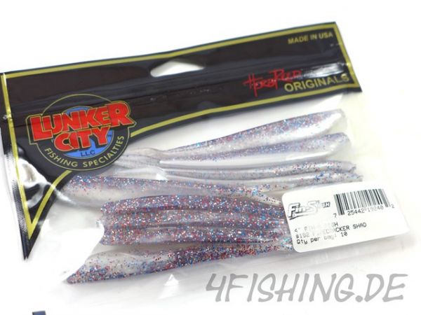 Lunker City Fin-S Fish in 4" FIRECRACKER SHAD