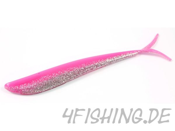 Lunker City Fin-S-Fish in 10" BUBBLEGUM ICE der Megavertikalgummi