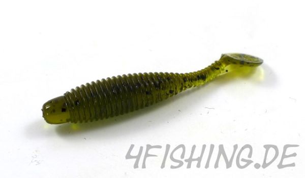 Lunker City: Der kleine Grubster in 2" Farbe GREEN PUMPKIN / WATERMELON - Barsch- & Forellenkiller!!!