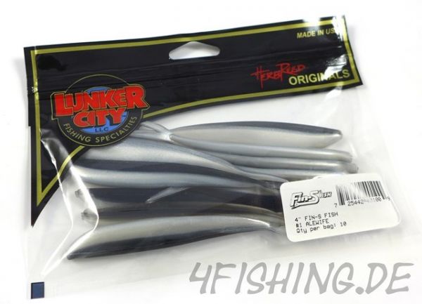 Lunker City Fin-S Fish in 4" ALEWIFE