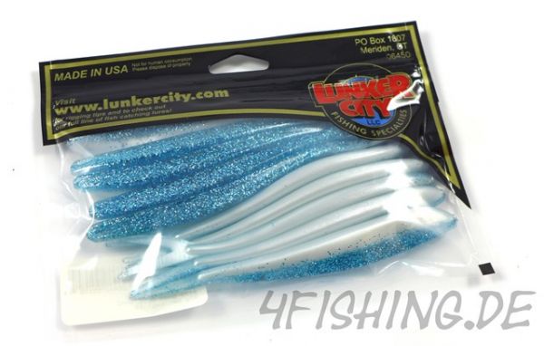 Lunker City Fin-S Fish in 5" BABY BLUE SHAD