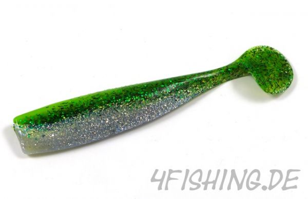 Lunker City Shaker in 6" (ca.16cm) GREEN SHAD FLASH