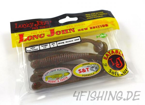 Lucky John Pro Series LONG JOHN New Edition in 4,2" (10,7 cm) in GREEN PUMPKIN