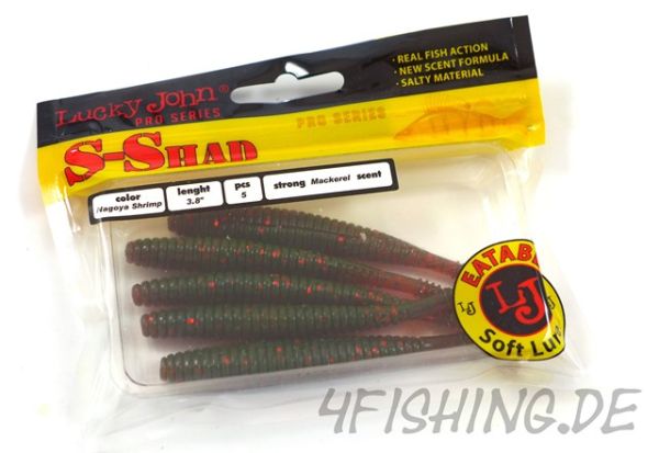 Lucky John Pro Series "S-Shad" 3,8" (9,6 cm) in NAGOYA SHRIMP