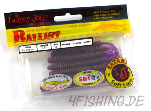 Lucky John Pro Series BALLIST in 3,3" (8,4 cm) in PURPLE PLUM