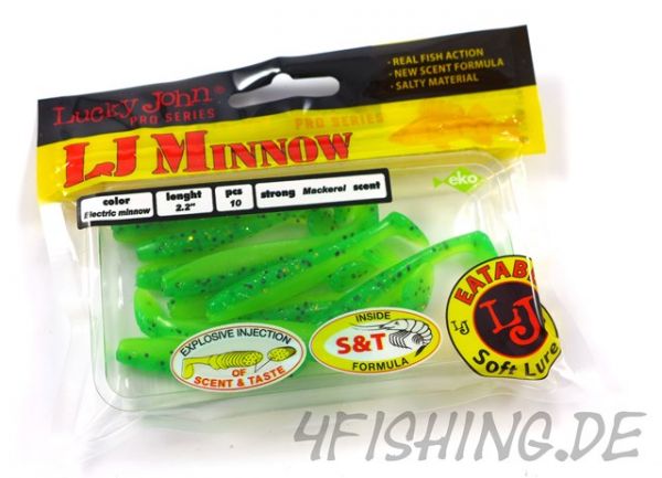 Der LJ-MINNOW in 2,2" (5,6 cm) von Lucky John in ELECTRIC MINNOW - Barschkiller!!!