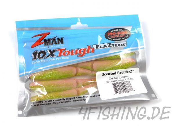 Z-Man Scented Paddlerz in 5" (12,5 cm) ELECTRIC CHICKEN