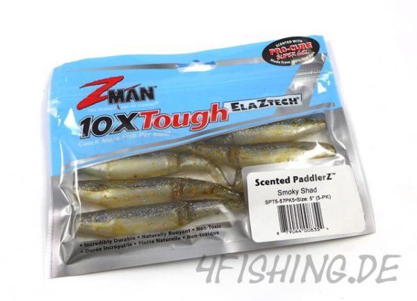 Z-Man Scented Paddlerz in 5" (12,5 cm) SMOKY SHAD