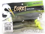 Wedge Tail II - Zander Shad (Egret Baits) in 5" in CHICKEN ON A CHAIN