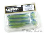 KEITECH Easy Shiner LIME / BLUE in 3,5" - Topgummi aus Japan