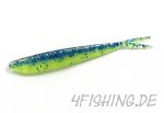 Lunker City Fin-S Fish in 4" BLUE CHARTREUSE