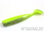 Lunker City Shaker in 4.5" (ca.11cm) CHARTREUSE SILK ICE